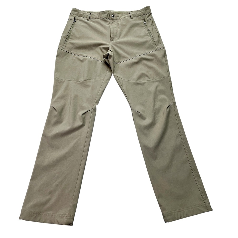 Columbia‎ Triple Canyon Hiking Pants 36 X 32 Tan Bungee Ankle Gorpcore Outdoor